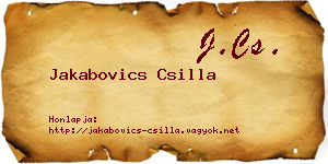 Jakabovics Csilla névjegykártya